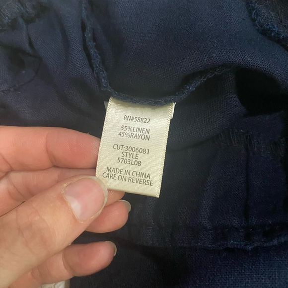 Max Studio Dark Blue Buttoned High waist Wide leg size XS - Picture 3 of 5